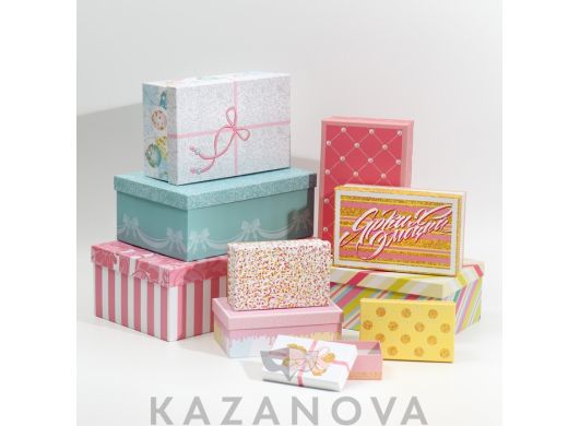 Подарочная коробка "Подарок" 26*16,5*10 1 шт.